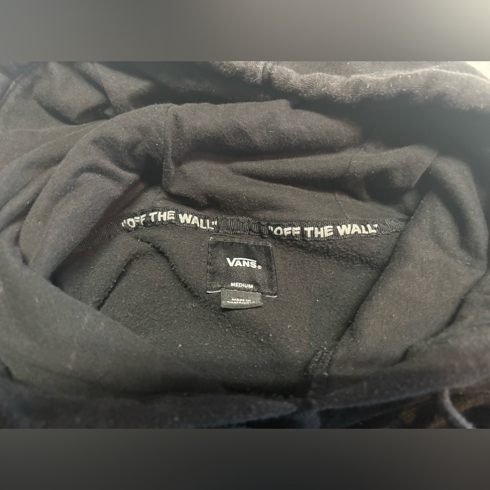 Vans Off The Wall Hoodie Sweatshirt Men Sz‎ M Venus Fly Trap Skater Embroidered - Picture 11 of 16
